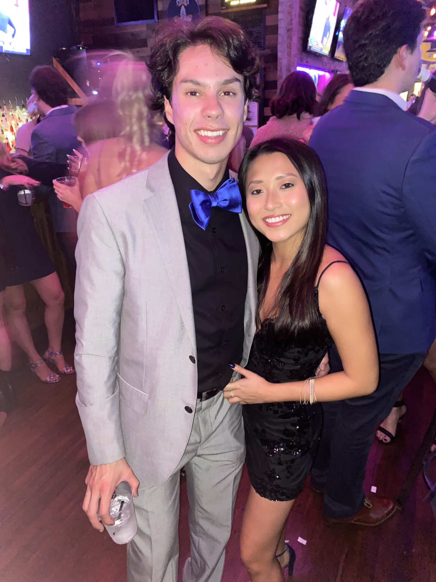 Emily and Matthew at their first date event at LSU